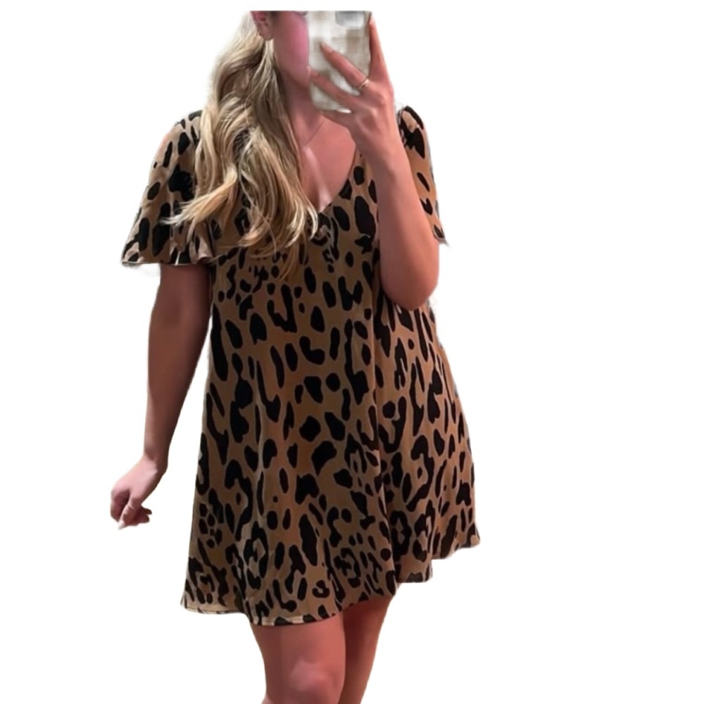Show me your mumu leopard dress size large